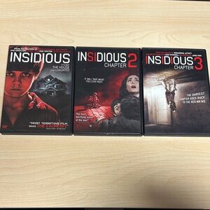 3 movie horror bundle of Insidious 1-2-3----Discs have some wear pls see video